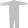 Global Industrial Disposable Coverall, L, 25 PK, White, Polypropylene 708185L